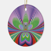 Paarse Bloem Keramisch Ornament (Links)