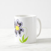 paarse bloem koffiemok (Voorkant rechts)