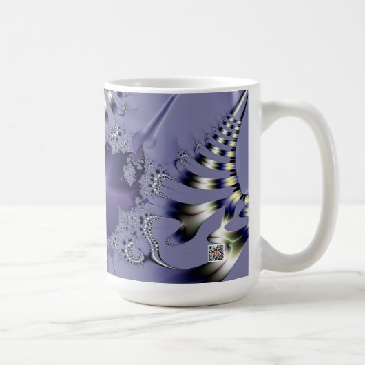 Paarse Bloem Koffiemok (Rechts)