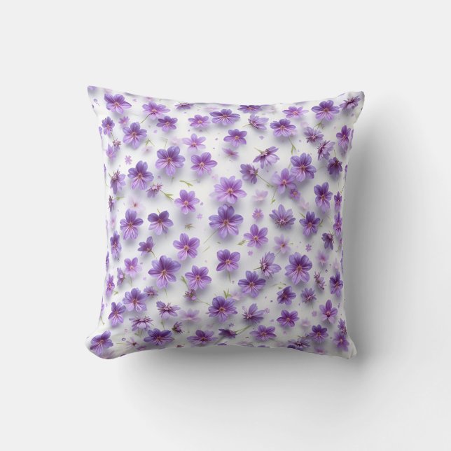 "Paarse bloem kussen - Summer Home Decor kussen" (Voorkant)