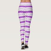 paarse bloem leggings (Achterkant)