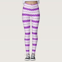 paarse bloem leggings