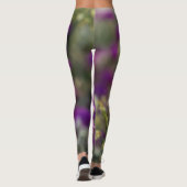 paarse bloem leggings (Achterkant)