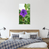Paarse bloem lente flora collectie canvas afdruk (Insitu (Slaapkamer))