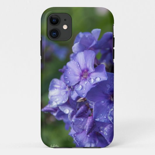 paarse bloem met de ochtenddauw Case-Mate iPhone case (Achterkant)