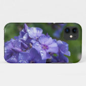 paarse bloem met de ochtenddauw Case-Mate iPhone case (Achterkant (horizontaal))