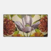  Paarse bloem motief Bureaumat (Voorkant)