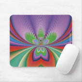 Paarse Bloem Muismat (Met muis)