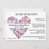 Paarse bloem na bruiloft IDP3 Kaart (Voorkant)