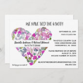 Paarse bloem na bruiloft IDP3 Kaart (Voorkant / Achterkant)