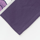 Paarse bloem naadloos patroon aangepast fleece deken (Hoek)