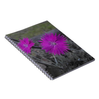 paarse bloem notitieboek