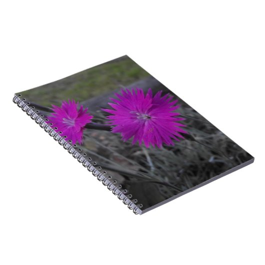 paarse bloem notitieboek (Rechterzijde)