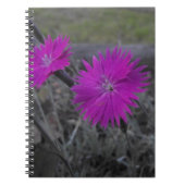 paarse bloem notitieboek (Voorkant)