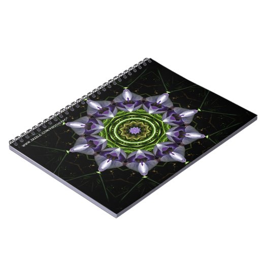 Paarse Bloem Notitieboek (Linkerzijde)