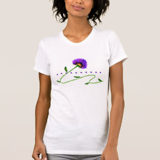 Paarse Bloem Op Een Wingerd T-Shirt