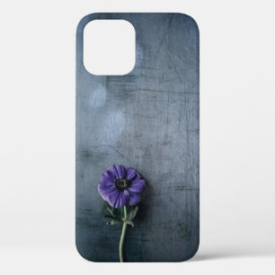 Paarse bloem op grijs oppervlak Case-Mate iPhone case