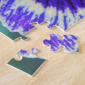 Paarse Bloem Pansy Tuin Kunst Puzzel Legpuzzel (Zijkant)