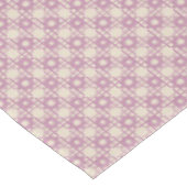 Paarse Bloem Plaid Tafelkleed (Gekanteld)