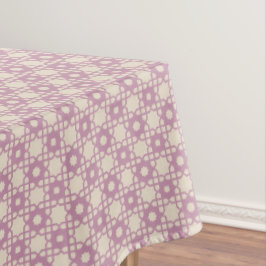 Paarse Bloem Plaid Tafelkleed