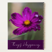 Paarse Bloem Planner (Achterkant)