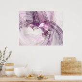 Paarse bloem poster (Keuken)