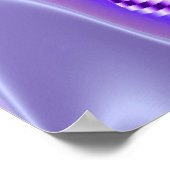 Paarse bloem poster (Hoek)