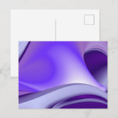 Paarse Bloem Regenboog Dromen Briefkaart (Voorkant / Achterkant)