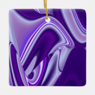 Paarse Bloem Regenboog Dromen Keramisch Ornament