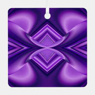 Paarse Bloem Regenboog Dromen Metalen Ornament