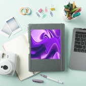 Paarse Bloem Regenboog Dromen Sticker (iPad Cover)