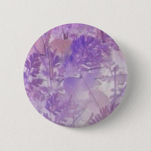 Paarse Bloem Ronde Button 5,7 Cm (Voorkant)