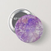 Paarse Bloem Ronde Button 5,7 Cm (Voorkant /achterkant)