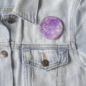 Paarse Bloem Ronde Button 5,7 Cm (In situ)