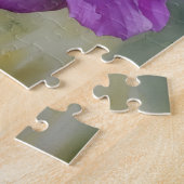 Paarse Bloem Roos van Sharon Art Puzzel (Zijkant)