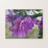 Paarse Bloem Roos van Sharon Art Puzzel (Horizontaal)