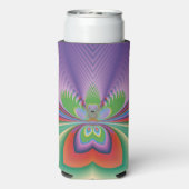Paarse Bloem Seltzer Blikjeskoeler (Seltzer Achterkant)