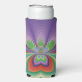 Paarse Bloem Seltzer Blikjeskoeler (Seltzer Voorkant)