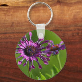 paarse bloem sleutelhanger (Voorkant)