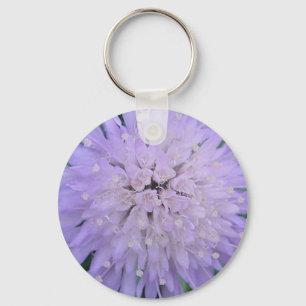 Paarse bloem sleutelhanger