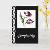 Paarse bloem Sympathie kaarten botanische bloem (Gele Bloem)