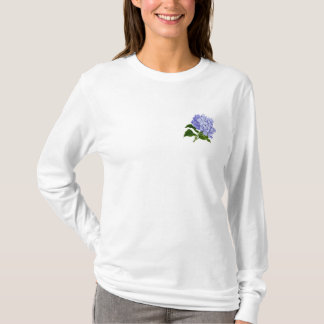 Paarse bloem t-shirt