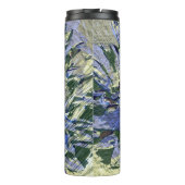 Paarse Bloem Thermische Bekerglas Thermosbeker (Achterkant)