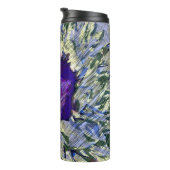 Paarse Bloem Thermische Bekerglas Thermosbeker (Geroteerd rechts)