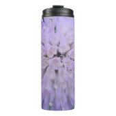 Paarse bloem thermosbeker (Voorkant)