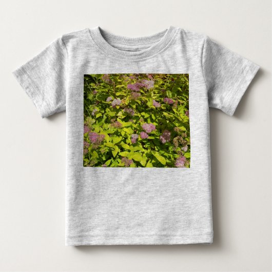 Paarse Bloem Tuin Kinder T-Shirt (Voorkant)