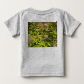 Paarse Bloem Tuin Kinder T-Shirt (Achterkant)