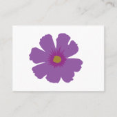 Paarse bloem visitekaartje (Voorkant)