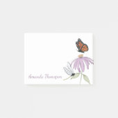 Paarse Bloem Vlinder en Libel Maatwerk Post-it® Notes (Voorkant)