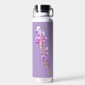 Paarse bloem waterfles (Achterkant)